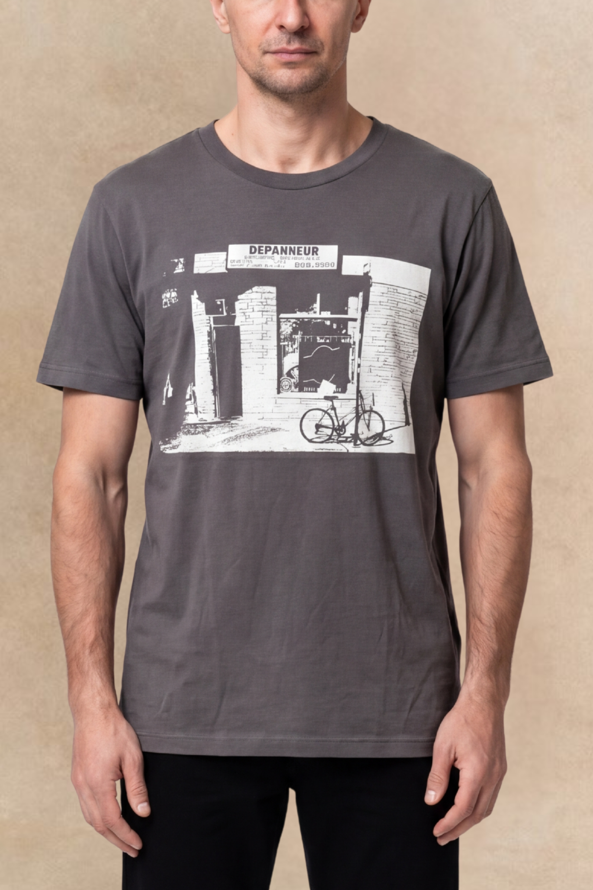 Dépanneur T-Shirt Homme in Asphalte Gris
