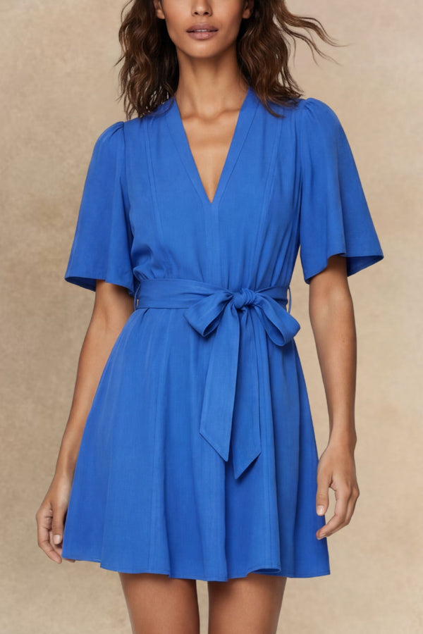 Dilma V-Neck Short Sleeve Dress