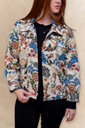 Elodie Women's Tapestry Floral Jacket Vintage-Inspired Embroidery