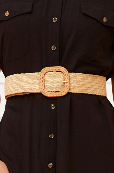 Joura Belt Elastic Square Square Buckle