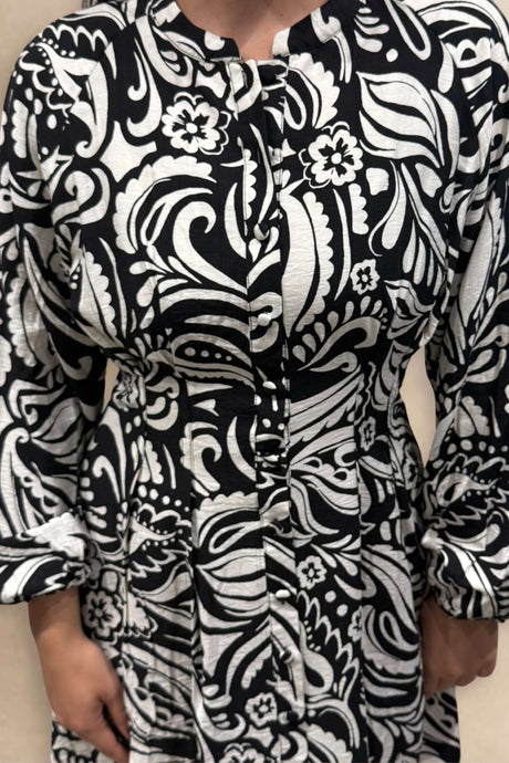 Eleanor Printed Long Sleeve Dress