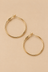 Classic Gold-Tone Hoop Earrings