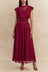  Elisabeth Robe Longue Dentelle Col Montant 