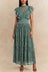  Elisabeth Robe Longue Dentelle Col Montant 