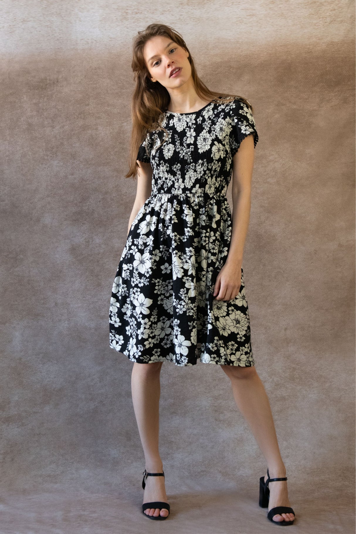 Eloise Smocked Floral Dress