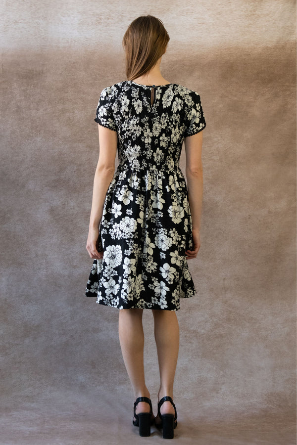 Robe fleurie Eloise smockée