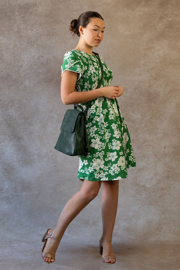 Robe fleurie Eloise smockée