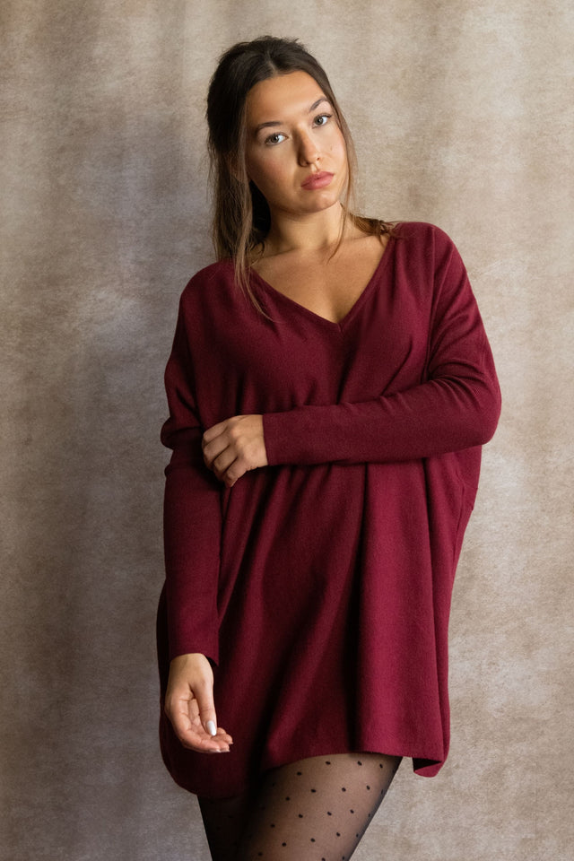 Emma Super Soft V-Neck Oversized Sweater