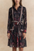 Robe chemise bohème noire Etna