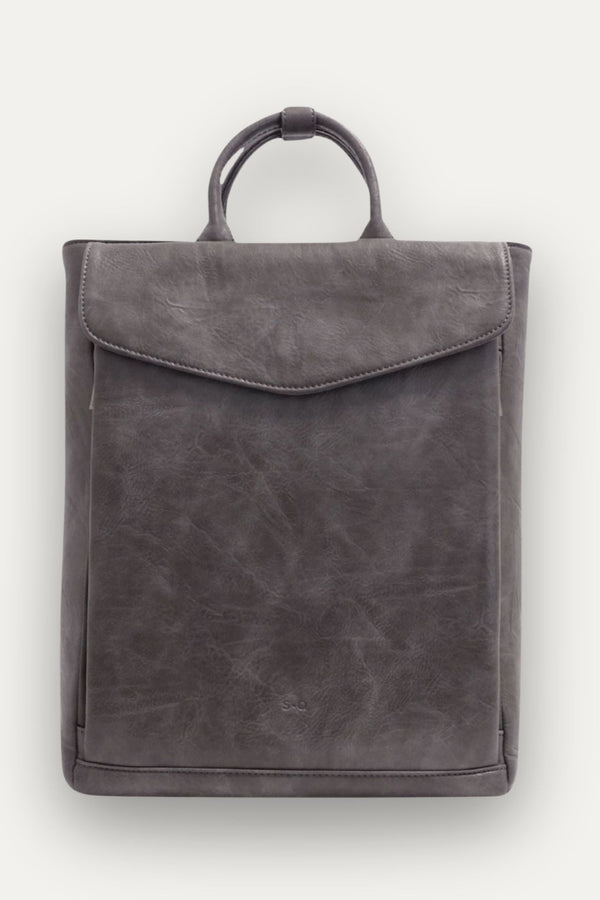 Evie Laptop Backpack Crossbody Flap Front