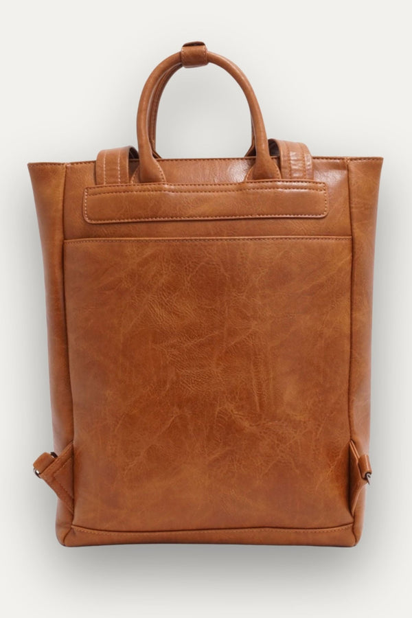 Evie Laptop Backpack Crossbody Flap Front