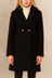 Freja Manteau Croisé Revers Cranté Élégant Chaud Chic