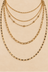 Collier Multirang Chaînes Dorées