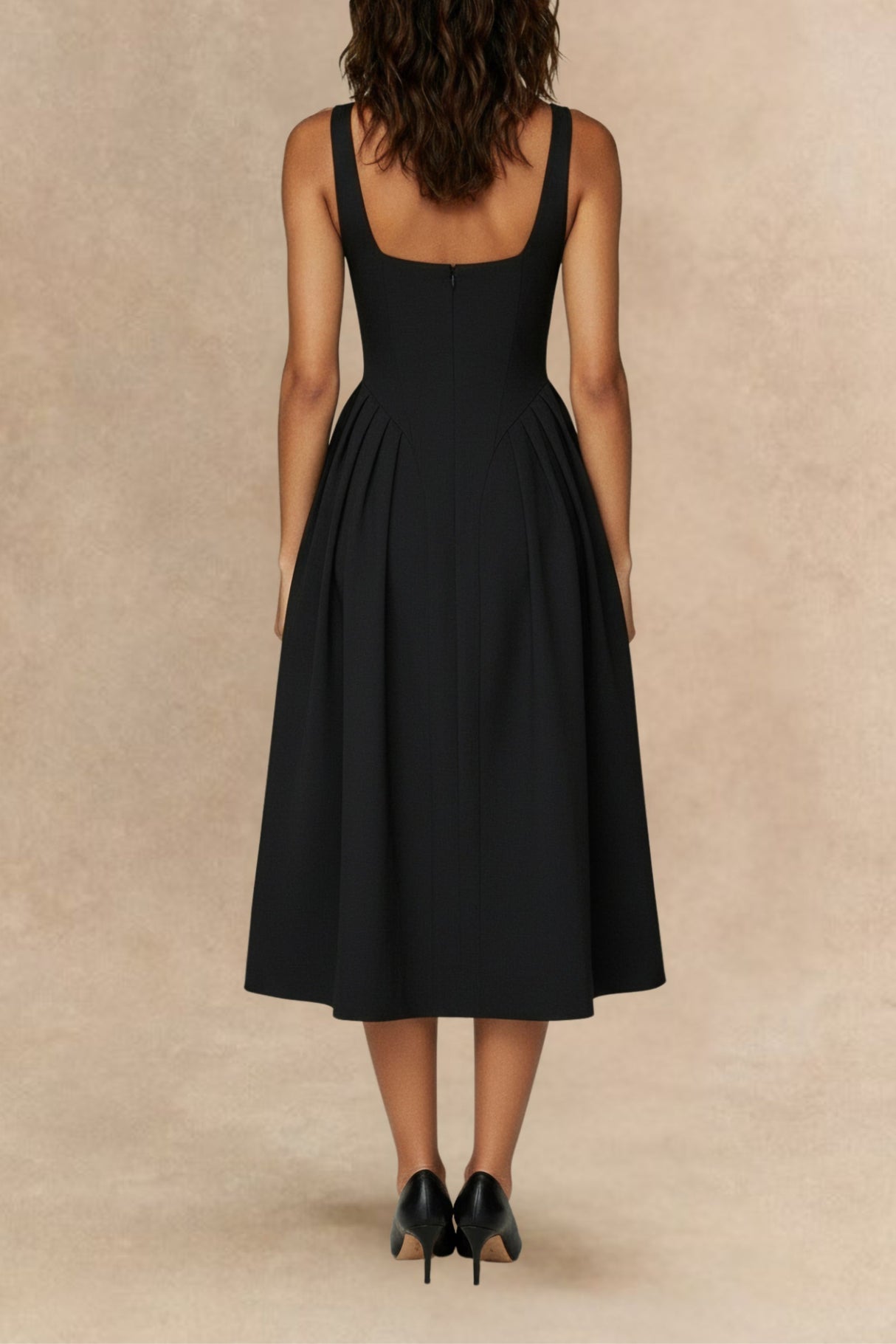 Karyma Flower Scoop Neck Sleeveless Dress