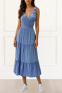 Gloria Maxi Dress V-Neck Shoulder Straps Solid