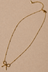 Gold Bow Pendant Necklace
