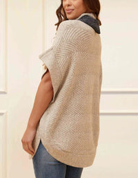 Gretchen Sweater Poncho Short Sleeves