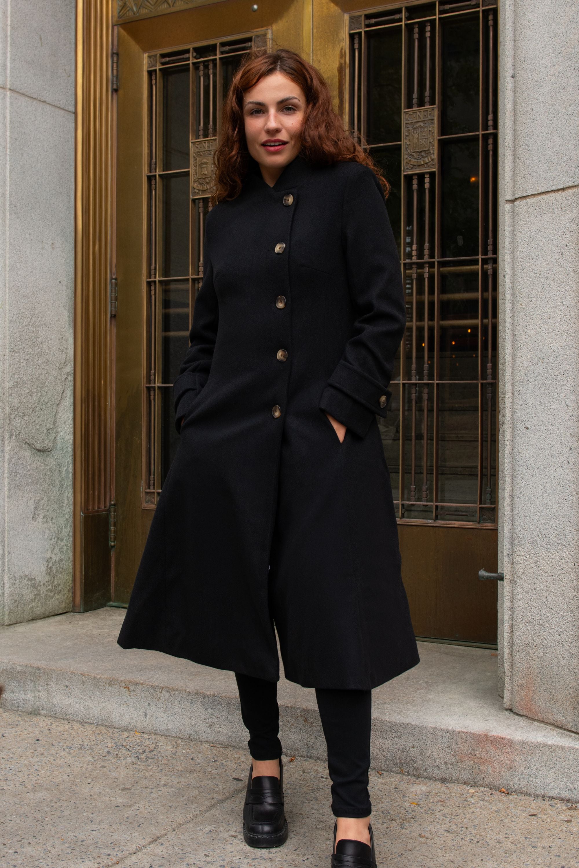 ジャケット・アウター 80s Vintage Flare Design Super Long Coat ジャケット・アウター 80s Vintage Flare Design Super Long Coat