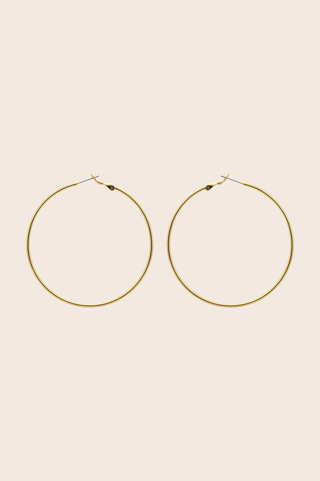 Créoles Classiques 60 MM - Or et Argent