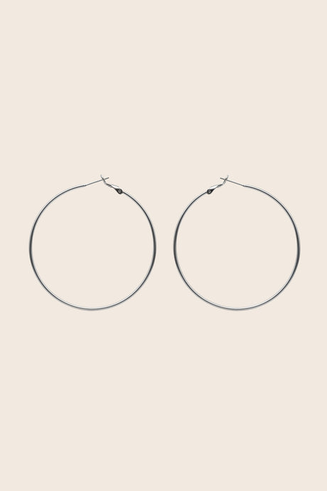 Hoop Earrings 60mm — Gold & Silver
