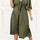 Darcy Midi Dress Bow V-Neck Short Bell Sleeve Solid - Onze Montreal Green / XL Sold by Ô-MARCHÉ Seller