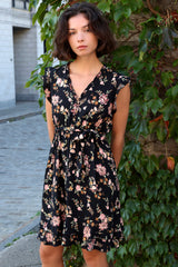 Natasha Floral Print Short Dress