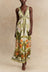 Iris Robe Longue Imprimé Tropical Col V