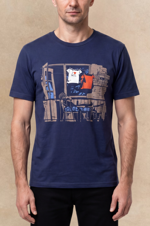 J'aime Montréal T-Shirt Marine