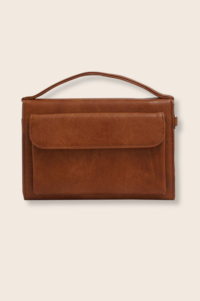 Janelle Crossbody Vegan Leather Wallet