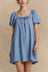Joelle Robe Jean Épaules Dénudées Nœud