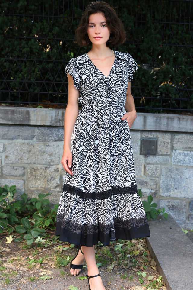 PRE-SALE | Kayla Boho V-Neck Midi Dress