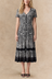 Kayla Boho V-Neck Midi Dress