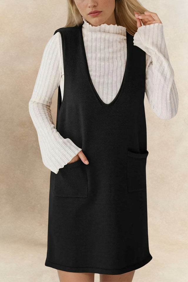 Kelly Sleeveless Knit Dress with Pockets
