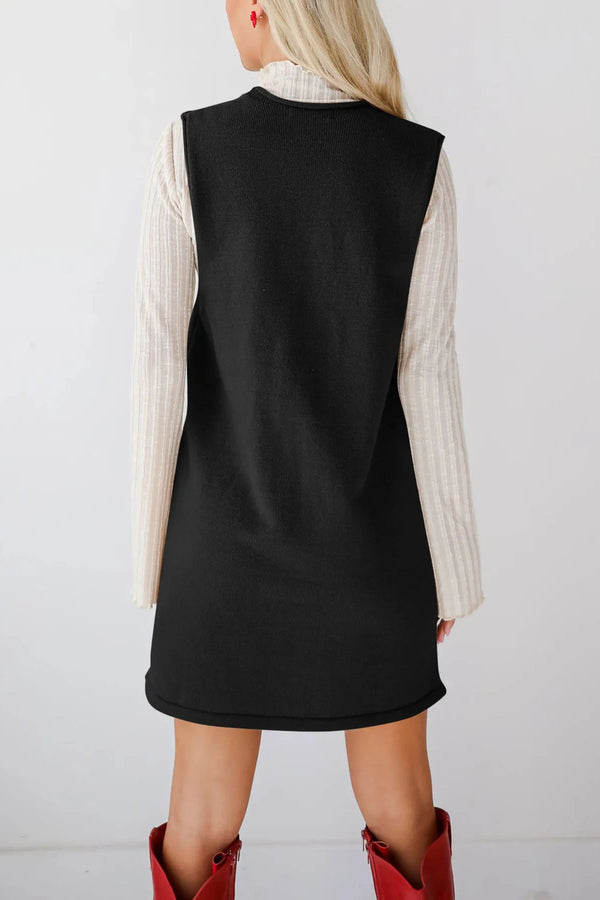Kelly Robe en Tricot Sans Manches avec Poches