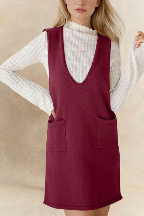 Kelly Sleeveless Knit Dress with Pockets