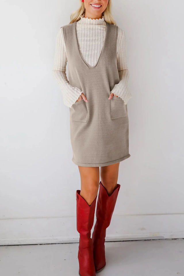 Kelly Sleeveless Knit Dress with Pockets