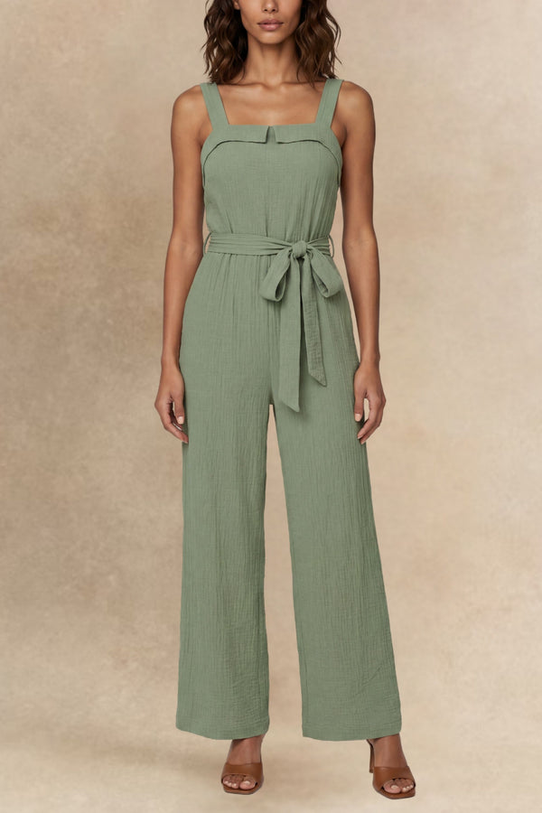Kylie Tie Waist Wide Leg Jumpsuit