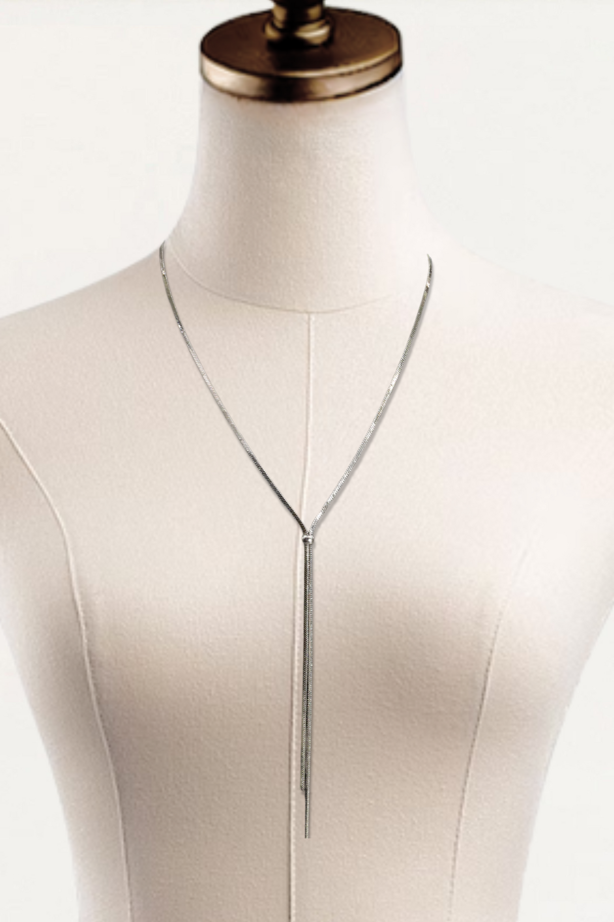 Collier réglable Lariat - Argent