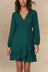 Laurette Robe Portefeuille Ourlet Plissé
