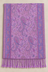 Écharpe Pashmina Violette Motif Jacquard