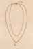 Collier Doré Deux Rangs Perles
