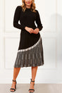 Leslie Dress Knit Prince De Galle Pleated Skirt