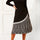 Leslie Dress Knit Prince De Galle Pleated Skirt - Onze Montreal Black / XS Annick