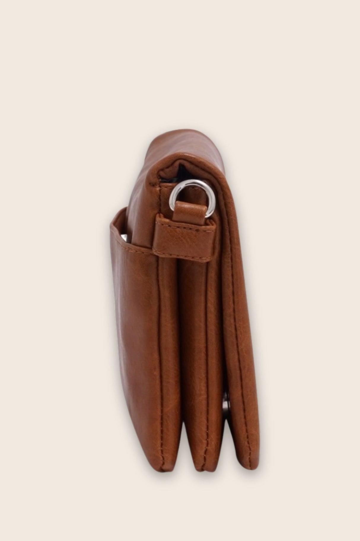 Lila Sac Bandoulière Cuir Vegan Rabat Convertible