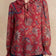 Liliane Red Floral Long-Sleeve Blouse