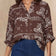 Livia Brown Bandana Print Blouse