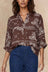 Livia Brown Bandana Print Blouse