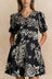 Lottie Black Floral Fit & Flare Dress