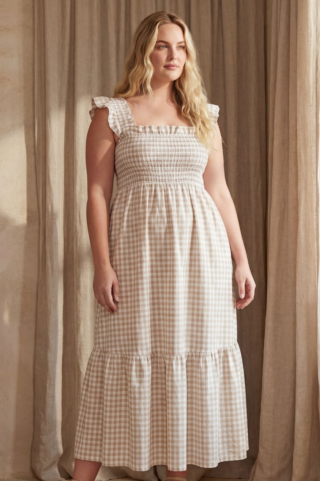 Louise Robe longue Vichy Robe Romantique