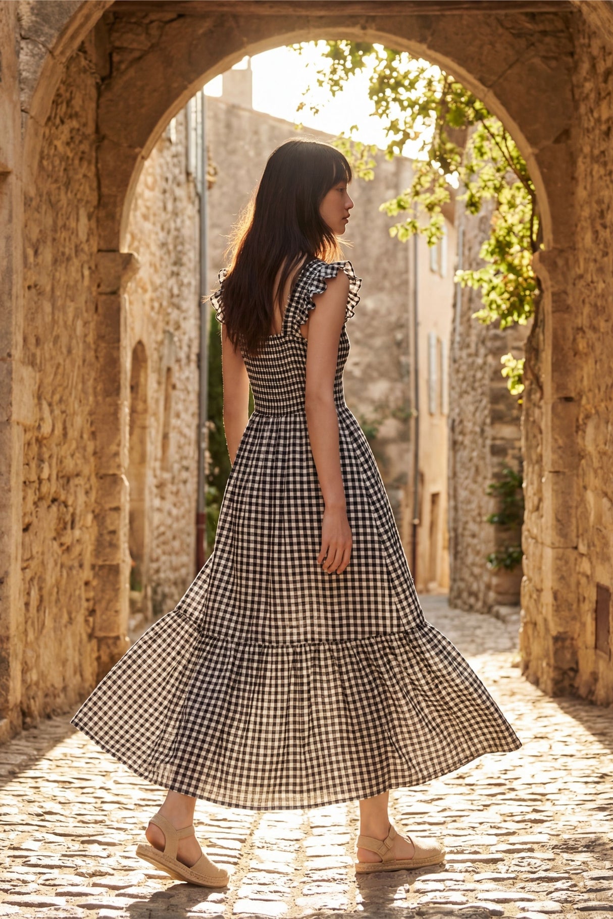 Louise Robe longue Vichy Robe Romantique